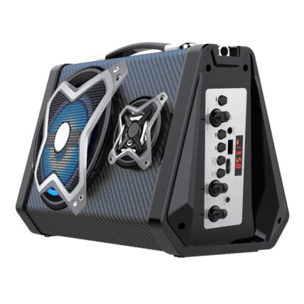 Caixa de Som Bluetooth Multilaser Portátil Sound System LED 120W RMS - SP314