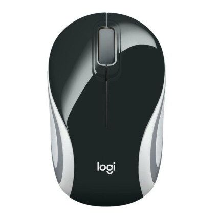 Mini Mouse Logitech Sem Fio Usb Rc/Nano 1000 dpi - M187 PRETO