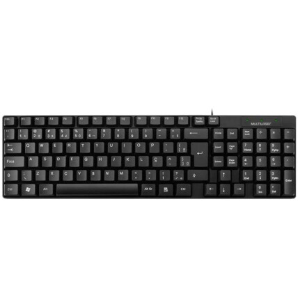 Teclado Multilaser Básico Slim Preto Usb Bulk - TC193BU