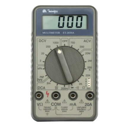 Multímetro Digital Minipa AC DC 20MOhms 20A - ET-2030A