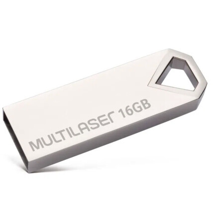 Pen drive Multilaser Diamond 16GB USB 2.0 Metálico - PD850