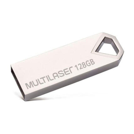 Pen drive Multilaser Diamond 128GB USB 2.0 Metálico - PD853