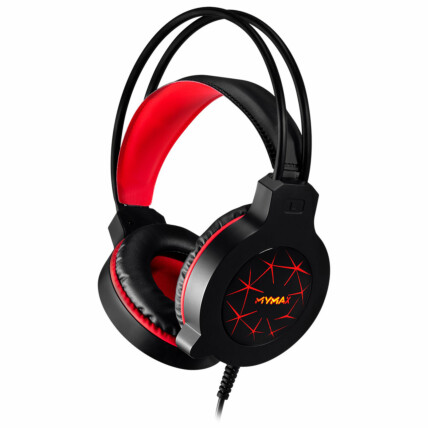 Headset Gamer Mymax Apolo com Microfone P2 3.5mm Preto e Vermelho - MHP-SP-APOL51/BK-RD