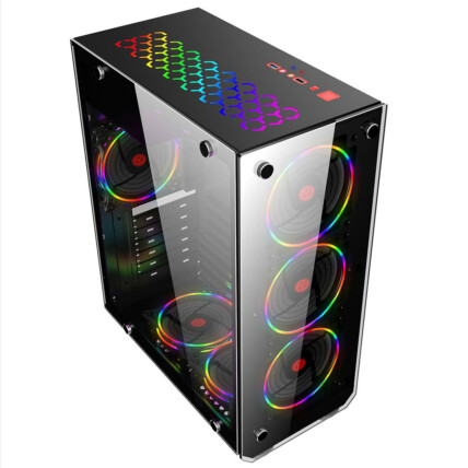 Gabinete Gamer Mymax Vulcano Mid Tower USB 3.0 Preto - MCA-VULCANO/BK