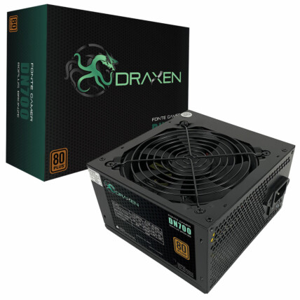 Fonte Gamer ATX 700W Draxen 80 Plus Bronze PFC Ativo - DN700/BRONZE