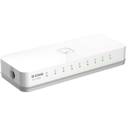 Switch D-Link 8 Portas Fast Ethernet 200Mbps - DES-1008C