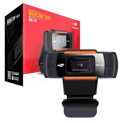 Webcam HD C3Tech 720P com Microfone Embutido - WB-70BK