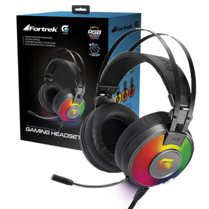Headset Gamer Fortrek G Pro com Microfone 2 P2 + USB Cinza - H3 RGB