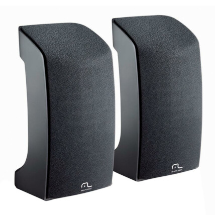 Caixa De Som Multilaser 2.0 1W USB Preta - SP093