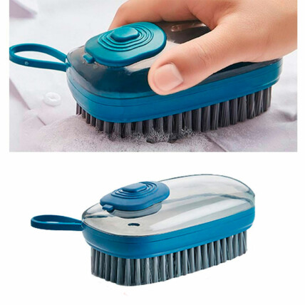 Escova de Limpeza Multiuso Oval com Dispenser 12cm - TOP1153