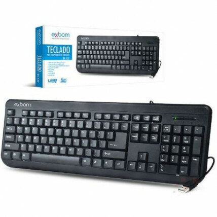 Teclado Usb Básico Padrão Abnt2 Exbom - BK-130