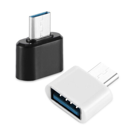 Adaptador OTG Type-C Macho para USB Fêmea Controle de Dispositivos Verde - ZJT-C-OTG/B
