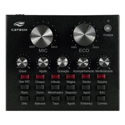 Placa De Som Streaming 18 Efeitos Sonoros C3Tech - MX-50BK 