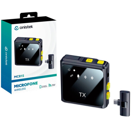 Microfone sem Fio Wireless 2.4GHz de Lapela para Celular Type-C ONISTEK - ON-MC815