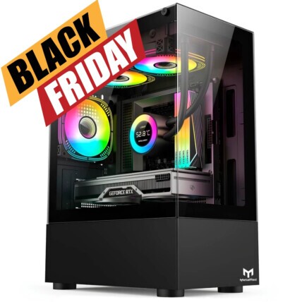 Gabinete Micro-ATX Gamer Stellar Mini MetalRed M8 Sem Fans - Preto