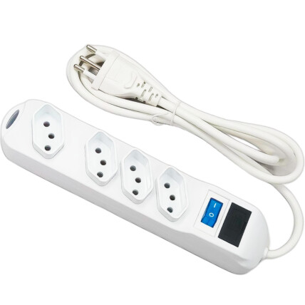 Filtro de Linha Extensão Elétrica 4 tomadas Bivolt 1,5 Metros KNUP - SL7604