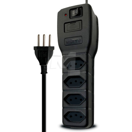 Filtro de Linha Power Line 4 Tomadas Bivolt 1540VA MULTICRAFT - 21428