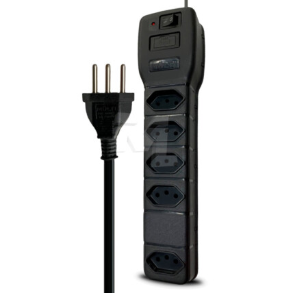 Filtro de Linha Power Line 5 Tomadas Bivolt 1540VA MULTICRAFT - 21435