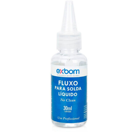 Fluxo de Solda Liquido 30ml No Clean EXBOM - PROCC-FS30