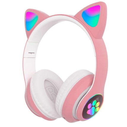 Fone de Ouvido Bluetooth Orelha de Gatinho LED Cat Ear - AN23