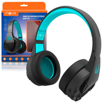 Headphone Bluetooth sem Fio Sport INOVA - FON-6709