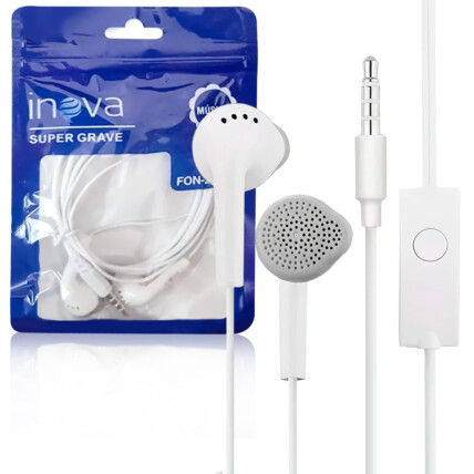 Fone de Ouvido com Fio e Microfone Inova - FON-2154D