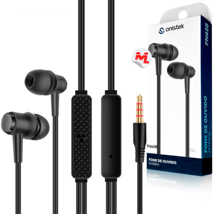 Fone de Ouvido com Fio e Microfone P2 3.5mm ONISTEK - ON-FN608