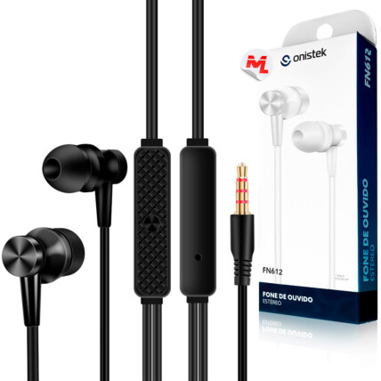 Fone de Ouvido com Fio e Microfone P3 3.5mm ONISTEK - ON-FN612