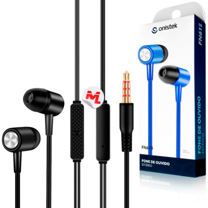 Fone de Ouvido com Fio e Microfone para Celular ONISTEK - ON-FN615