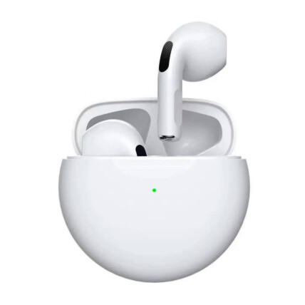 Fone Bluetooth TWS PRO 6 Branco sem Fio 5.0 - PRO 6
