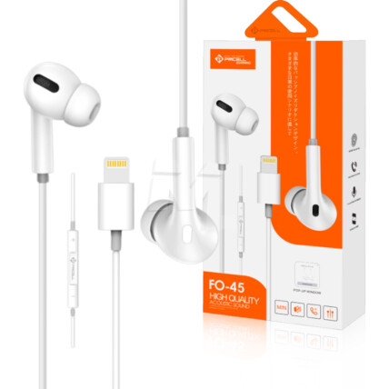 Fone de Ouvido com Microfone Conexão Lightning PMCELL - FO-45