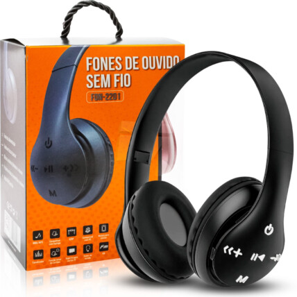Fone de Ouvido Headphone Bluetooth BASIKE - BAFON-2201