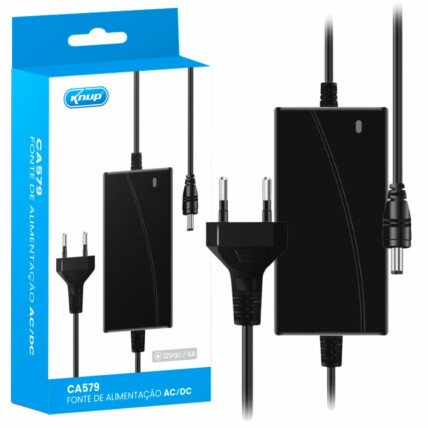 Fonte de Alimentação 12V 4A Bivolt KUNP - KP-CA579