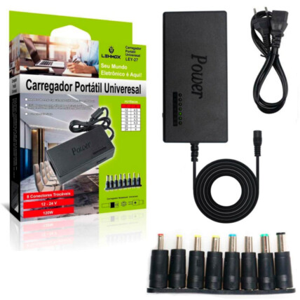 Fonte Universal para Notebook 120W com 8 Plugues - LEY-27