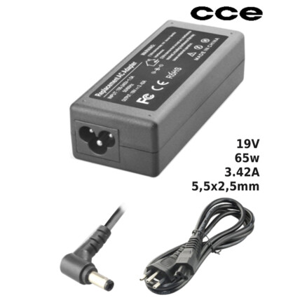 Fonte para Notebook Compatível com CCE 19V 3.32A 65W 5,5x2,5mm SUMEXR - CC-19