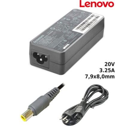 Fonte para Notebook Compatível com LENOVO 20V 3.25A 7,9x8,0mm SUMEXR - LE-14A