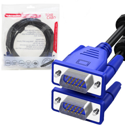 Cabo VGA x VGA para Monitor 3 Metros Kapbom - KAP-VGA-3M