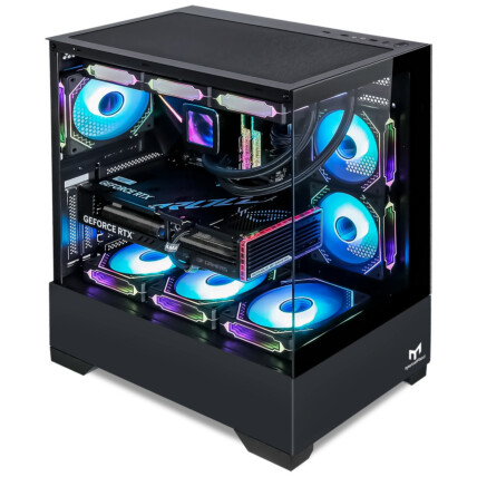 Gabinete Gamer Stellar Pro MetalRed M9 Sem Fans - Preto