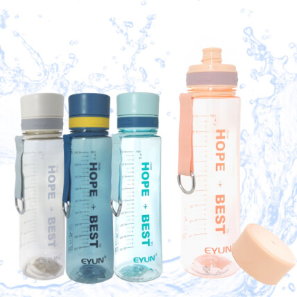 Garrafa de Agua 1 Litro Squeze de Plástico - TOP0859