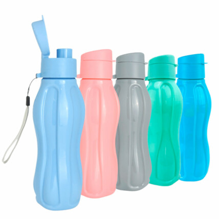 Garrafa de Agua 1 Litro Academia Squeze de Plástico Colorida - TOP0507