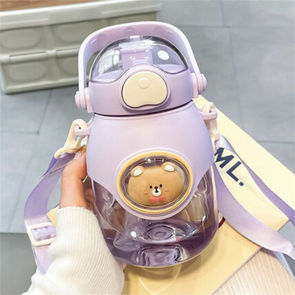 Garrafa Squeeze Plástica Infantil com Alça 820ml TOP ÚTIL - TOP1132