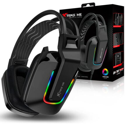 Headset Gamer com Fio Over-ear RGB Xtrike-ME GH-712