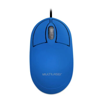 Mouse Multilaser Classic Box Óptico Full Azul USB - MO305
