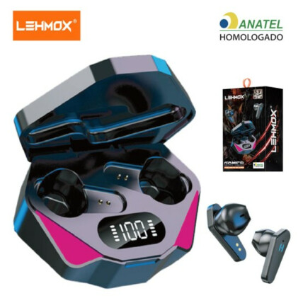 Fone de Ouvido Bluetooth 5.3 Gamer TWS LEHMOX - LEF-GM12