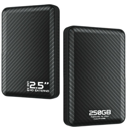 HD Externo 250Gb Slim 2.5 Polegadas para Armazenamento Knup - KP-HD808
