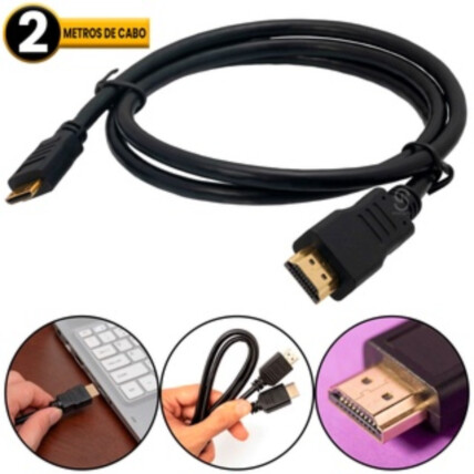 Cabo HDMI para HDMI Ultra HD 4K 2 Metros Tomate - MHD-4022SC