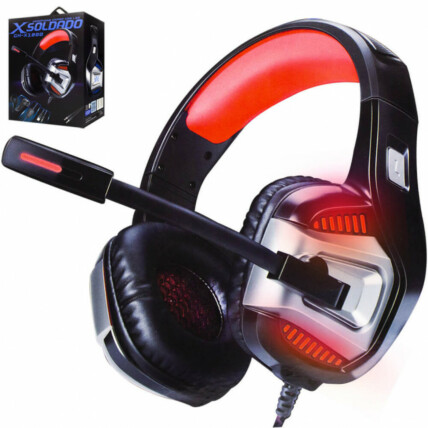 Headset Gamer 7.1 Surround para Ps4 Pc e Smartphone Vermelho Exbom - Gh-x1800