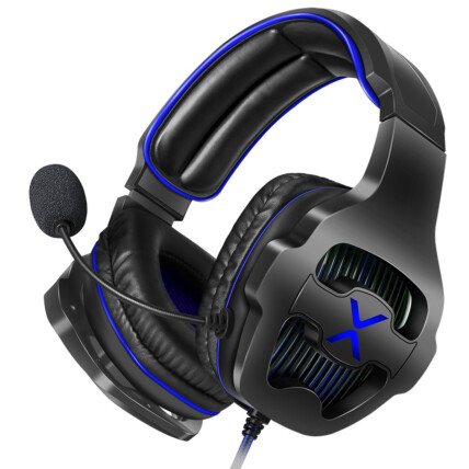 Headset Gamer Usb 7.1 Com Led e Controle de Volume Exbom Azul - HF-G650