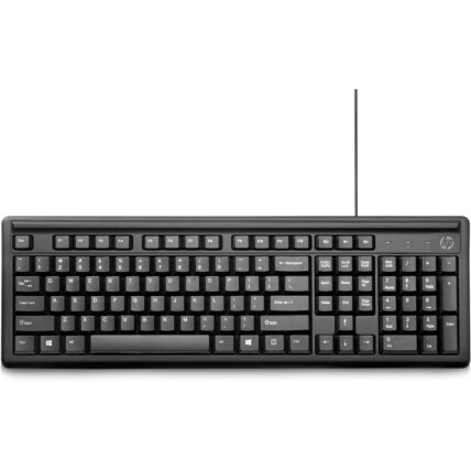 Teclado HP com Fio Usb Básico ABNT2 Preto - HP100 - 2UN30AA
