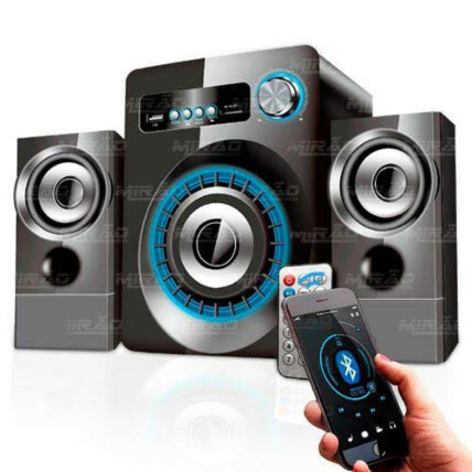 Caixa de Som Bluetooth com Subwoofer 2.1 KNUP- KP-6022BH